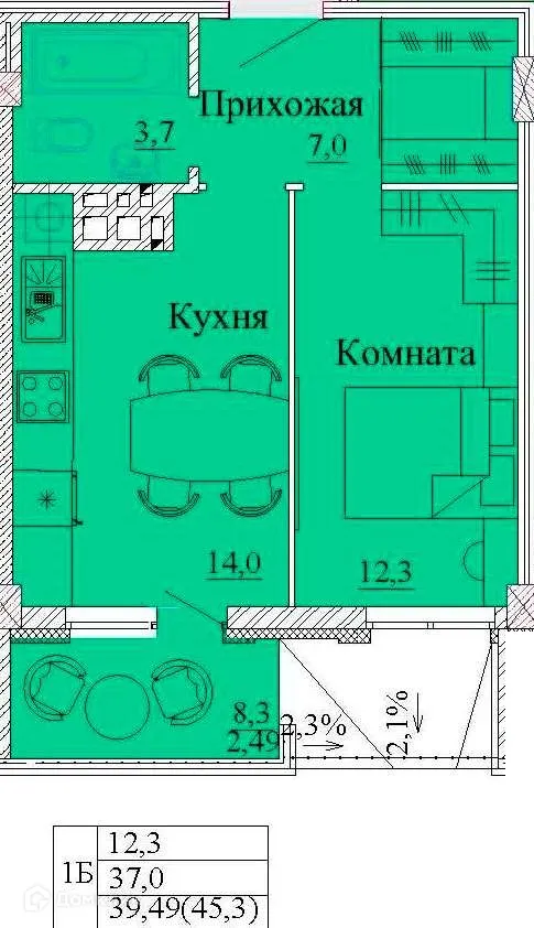 Фото квартиры в ЖК Капучино