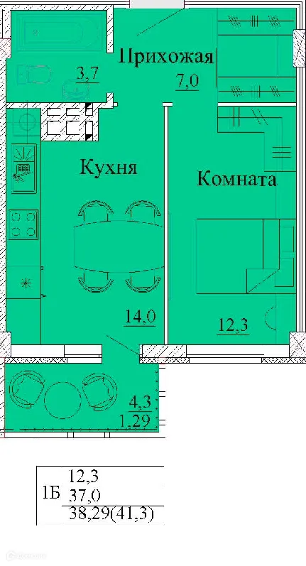Фото квартиры в ЖК Капучино