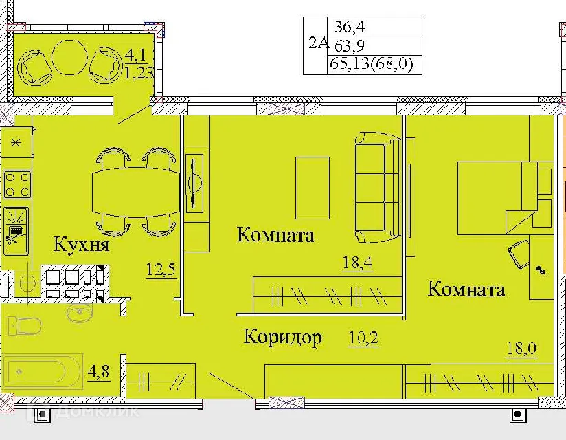 Фото квартиры в ЖК Капучино