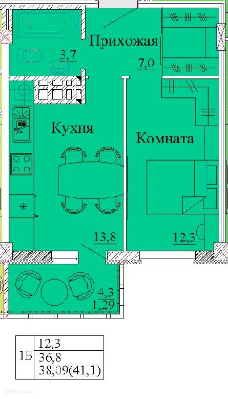 Фото квартиры в ЖК Капучино