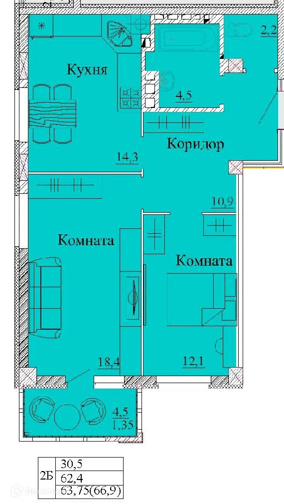 Фото квартиры в ЖК Капучино
