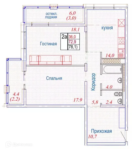 Фото квартиры в ЖК Мкр Северный