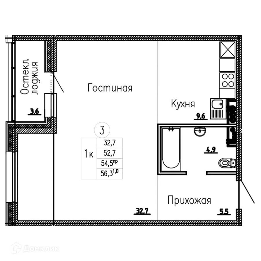 Фото квартиры в ЖК Мкр Северный
