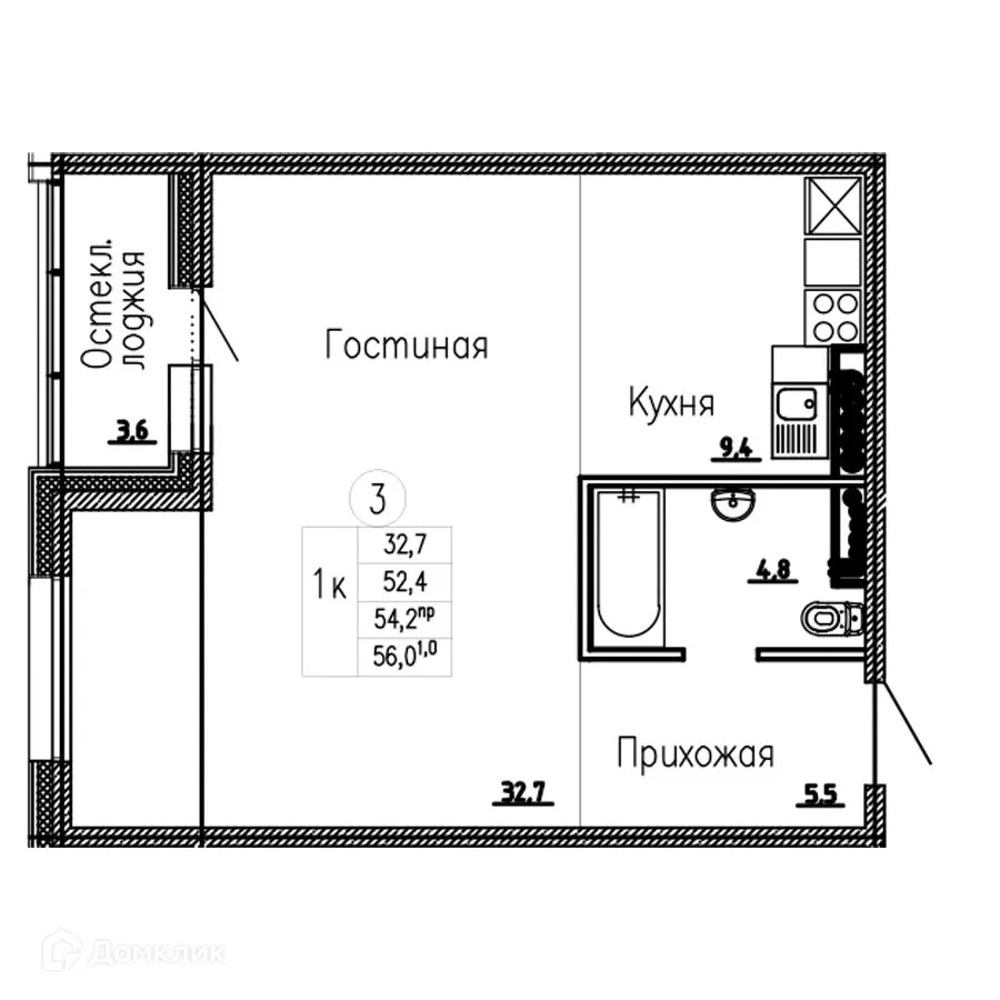 Фото квартиры в ЖК Мкр Северный
