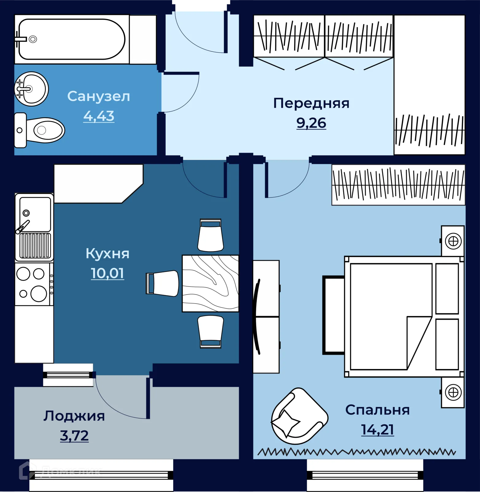 Фото квартиры в ЖК ОЛИМП