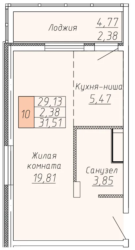 Фото квартиры в ЖК КЕДЫ
