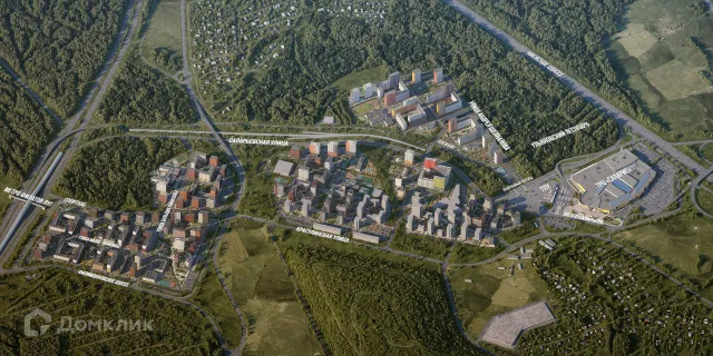 Планировка 3 комн. в ЖК Саларьево парк