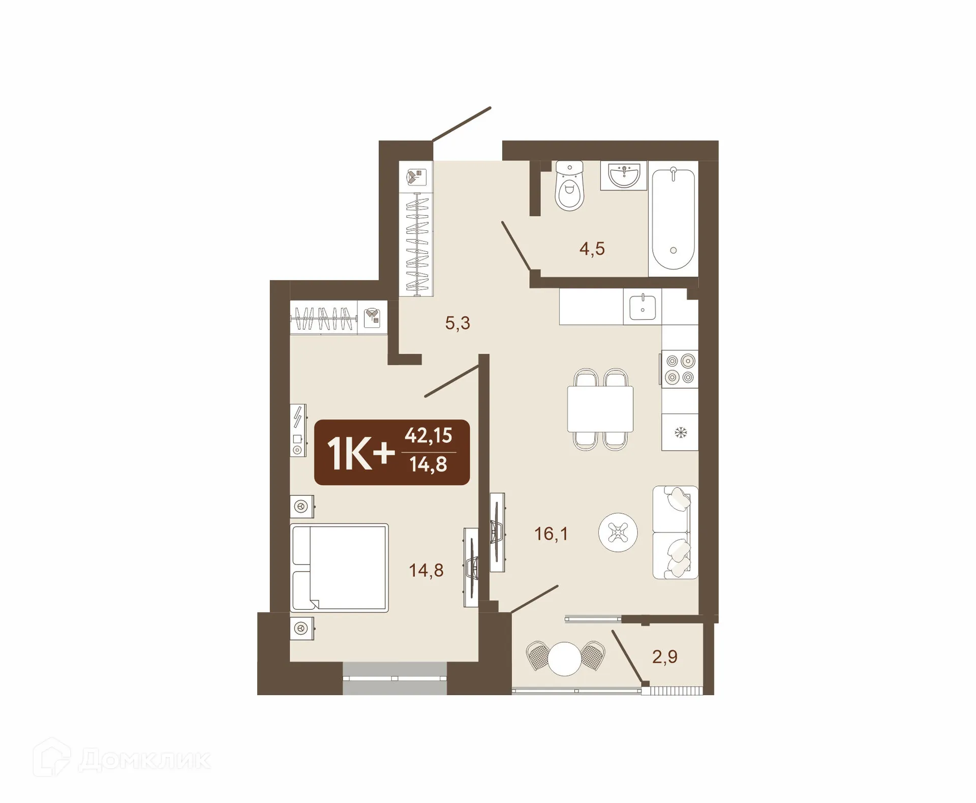 Фото квартиры в ЖК Наследие