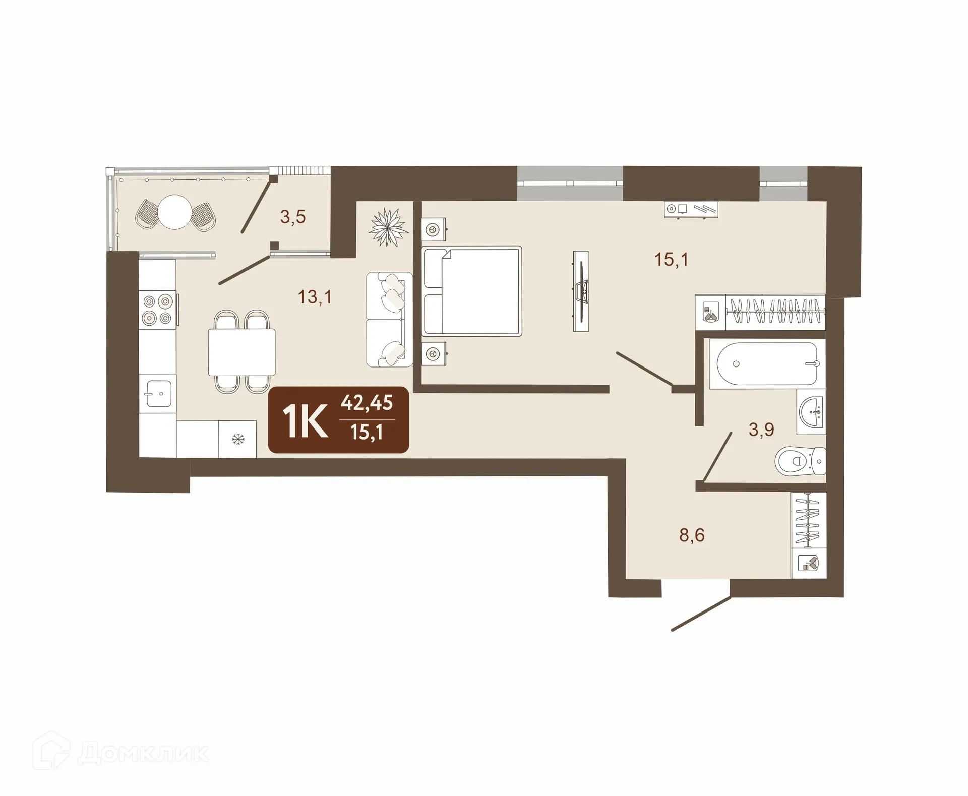 Фото квартиры в ЖК Наследие