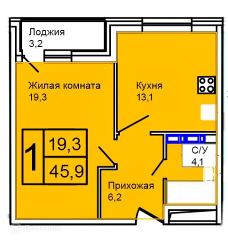 Квартира в Троицкий