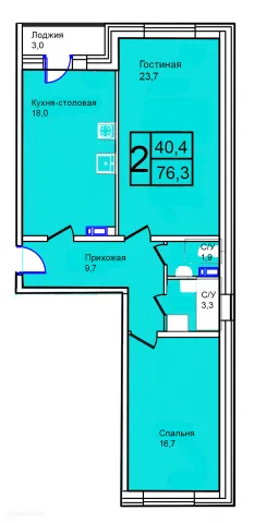 Квартира в Троицкий
