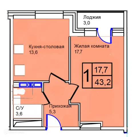 Квартира в Троицкий