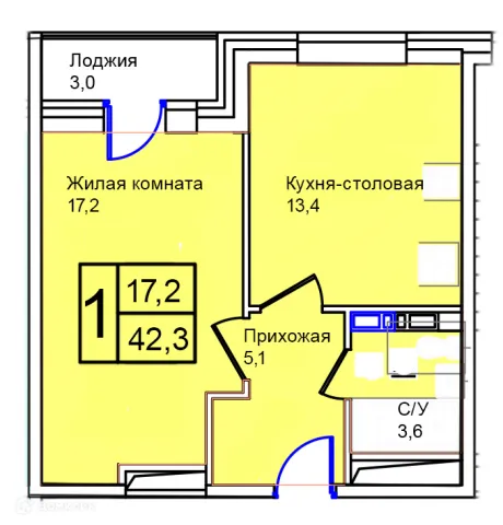 Квартира в Троицкий