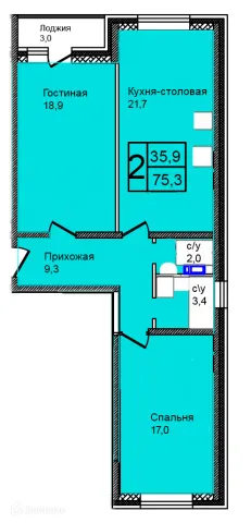 Квартира в Троицкий