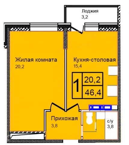 Квартира в Троицкий