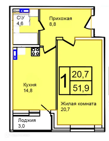 Квартира в Троицкий