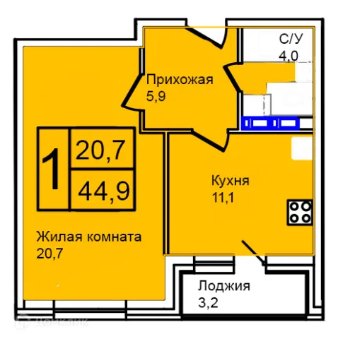 Квартира в Троицкий