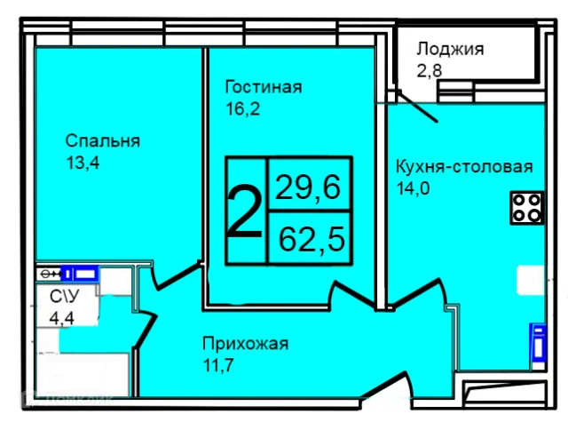 Квартира в Троицкий