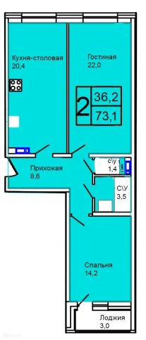 Квартира в Троицкий