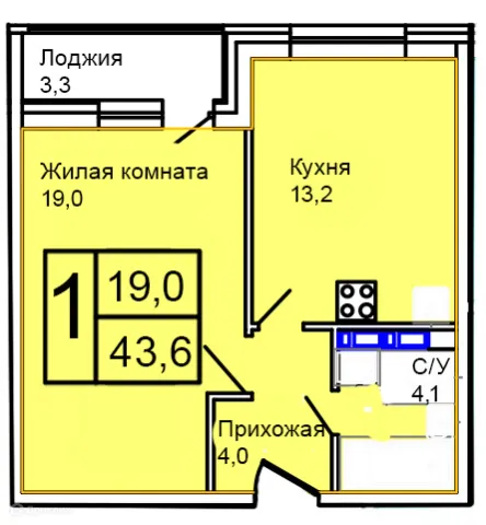 Квартира в Троицкий