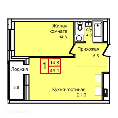 Квартира в Троицкий