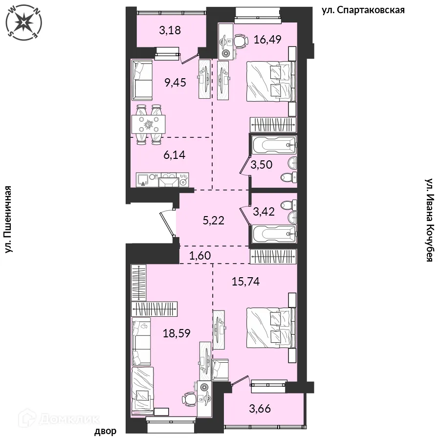 Фото квартиры в ЖК Источник