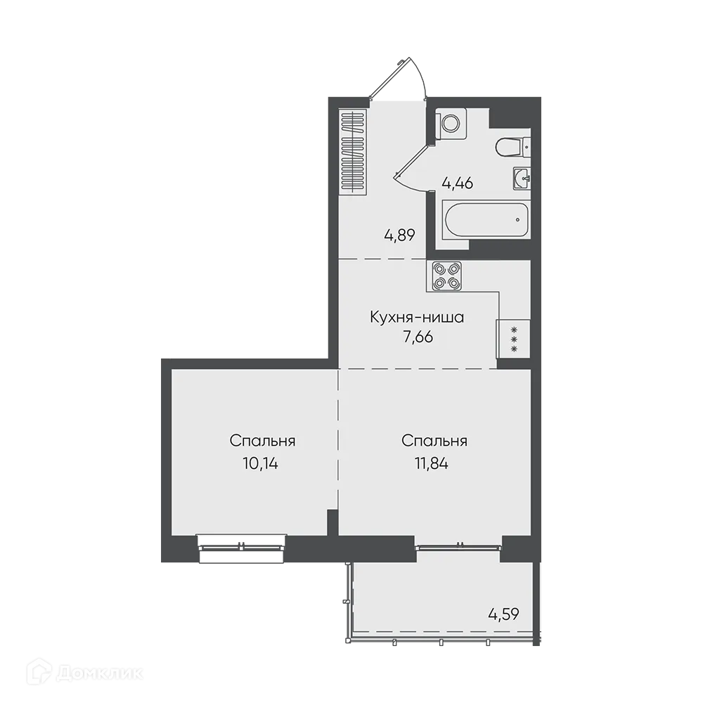 Фото квартиры в ЖК "Новые горизонты на Пушкина"