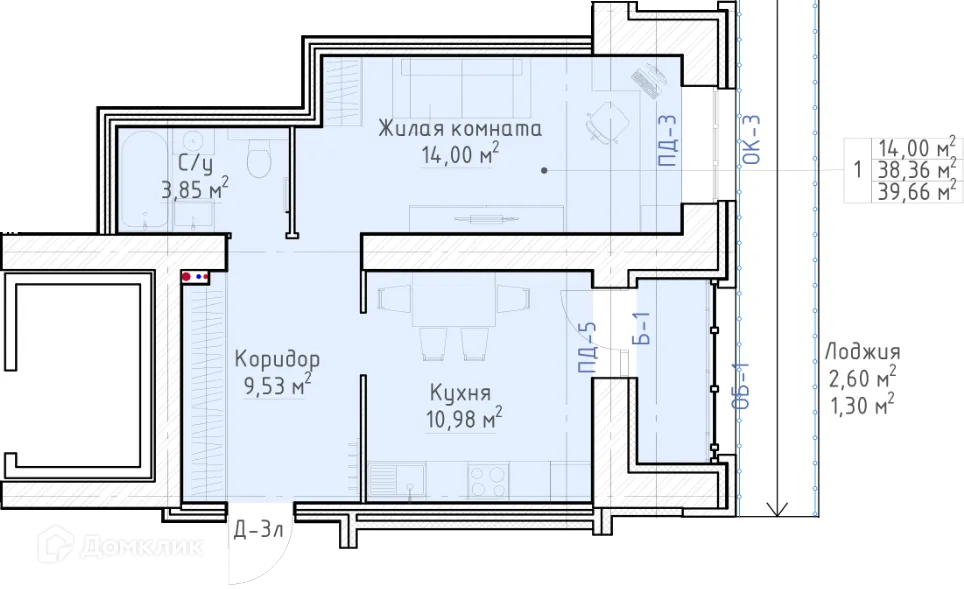 Фото квартиры в ЖК Соловьи