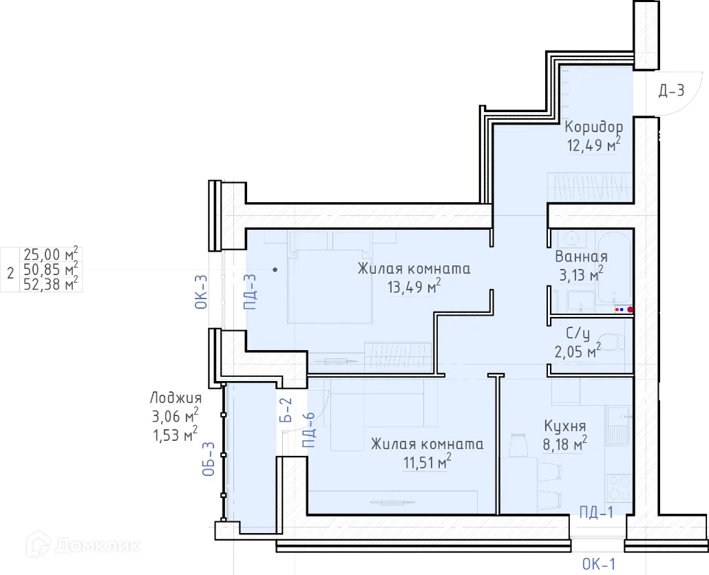 Фото квартиры в ЖК Соловьи