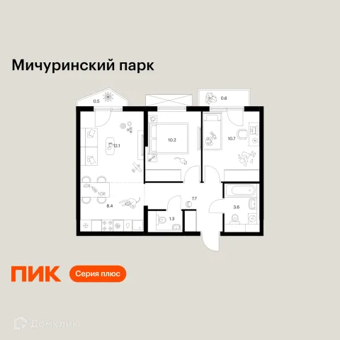 Квартира в ЖК Мичуринский парк