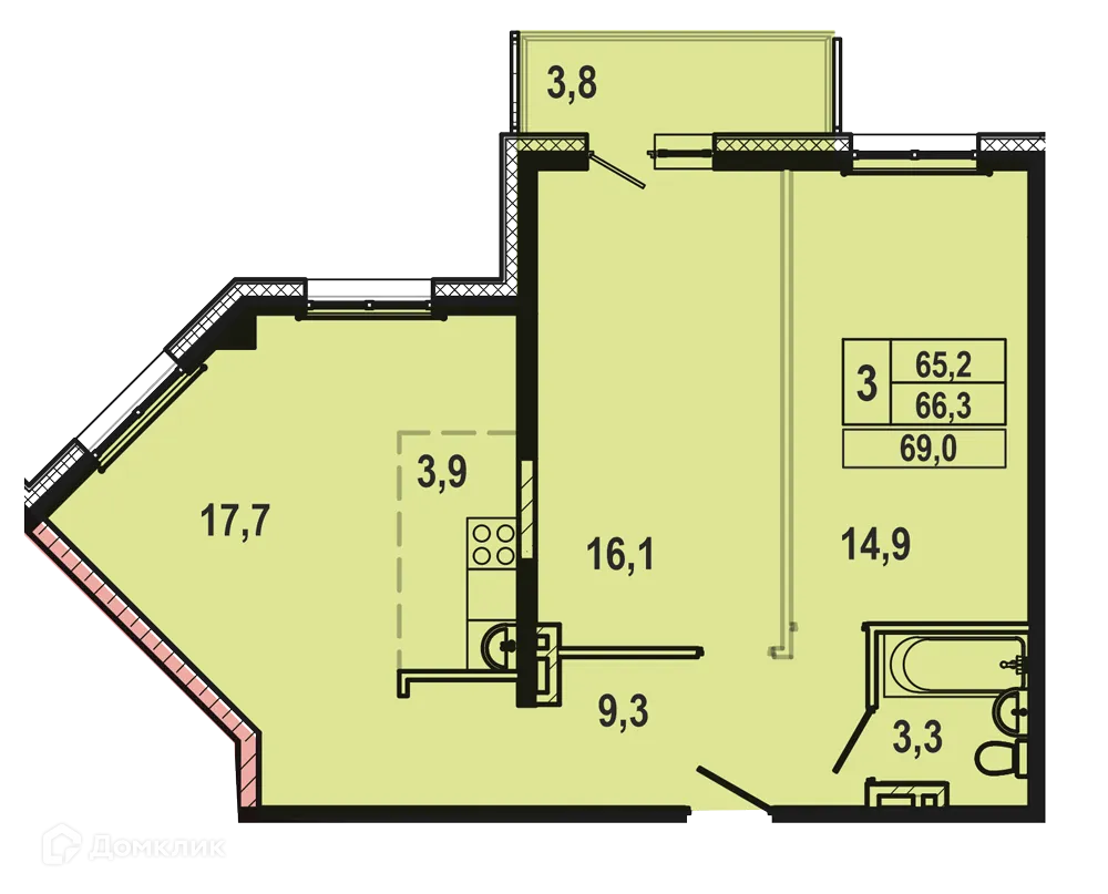 Фото квартиры в ЖК 1 Ленинский квартал