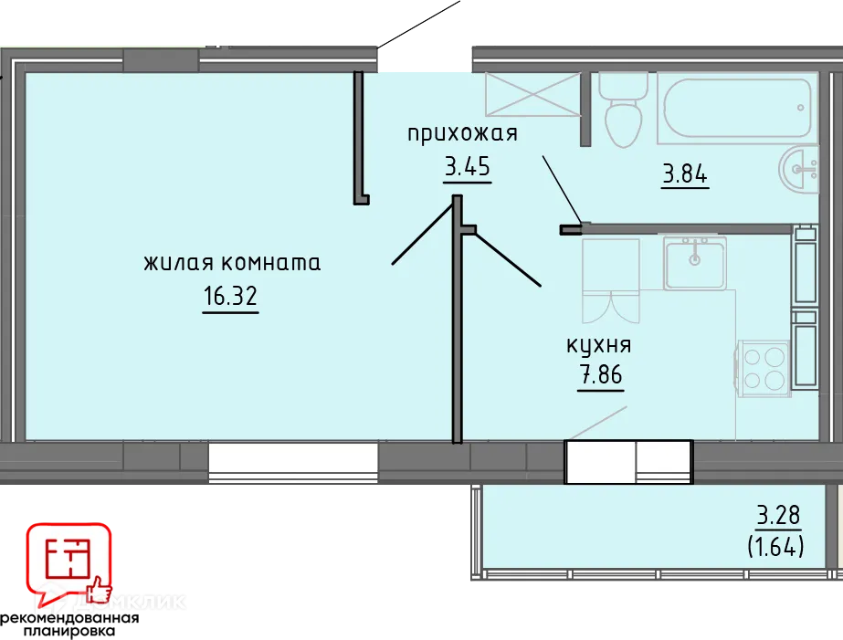Фото квартиры в ЖК Левитана, 18А