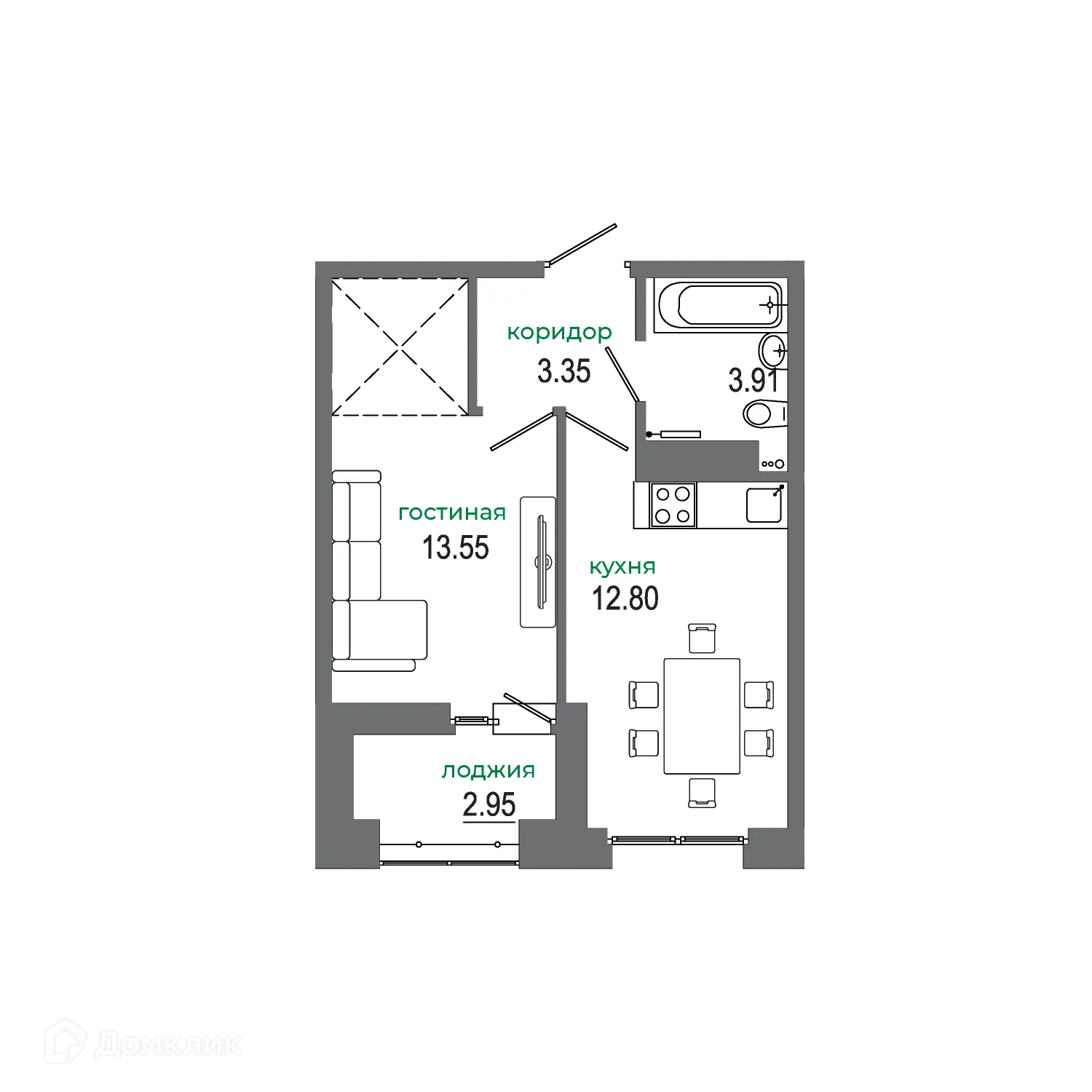 Фото квартиры в ЖК "АвиатоR" (Авиатор)