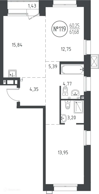 Квартира в ЖК "СОЮЗ PRIORITY"(Союз Приорити)
