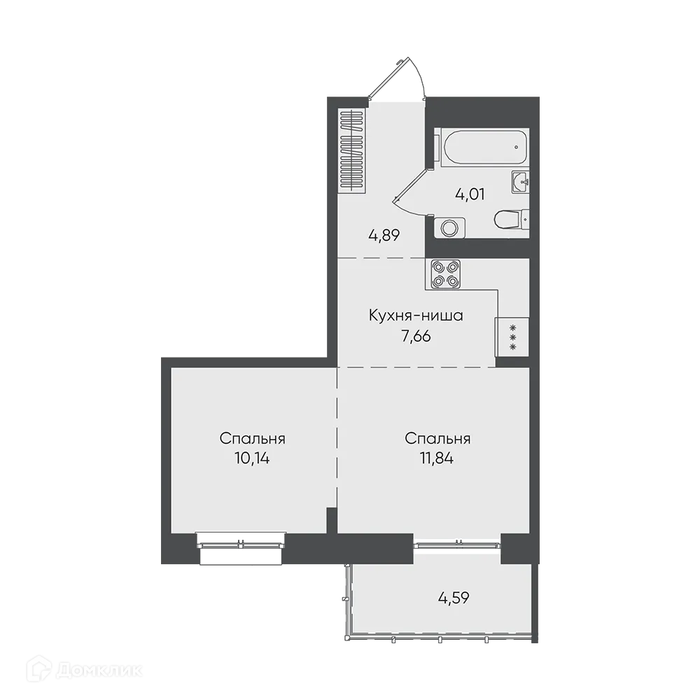 Фото квартиры в ЖК "Новые горизонты на Пушкина"