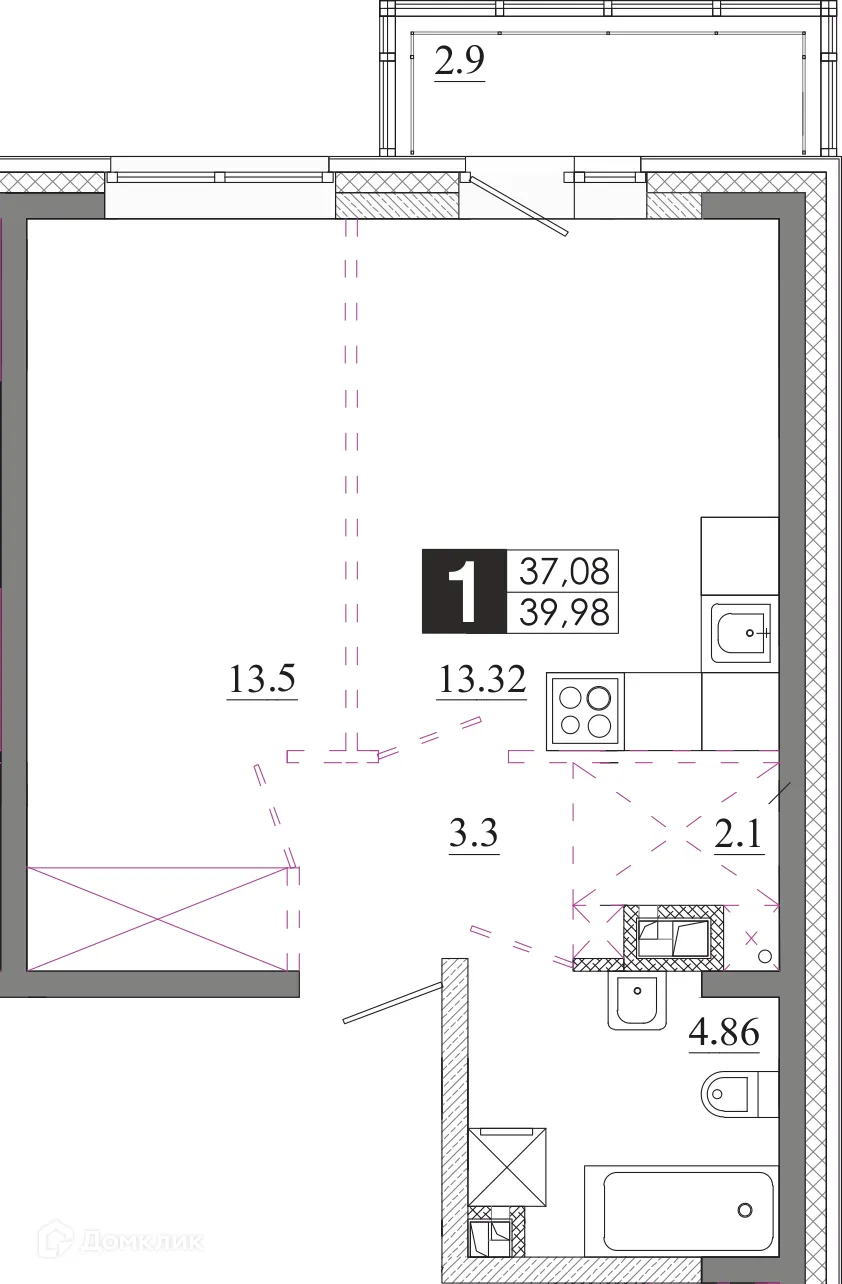 Фото квартиры в ЖК 1 Ленинский квартал
