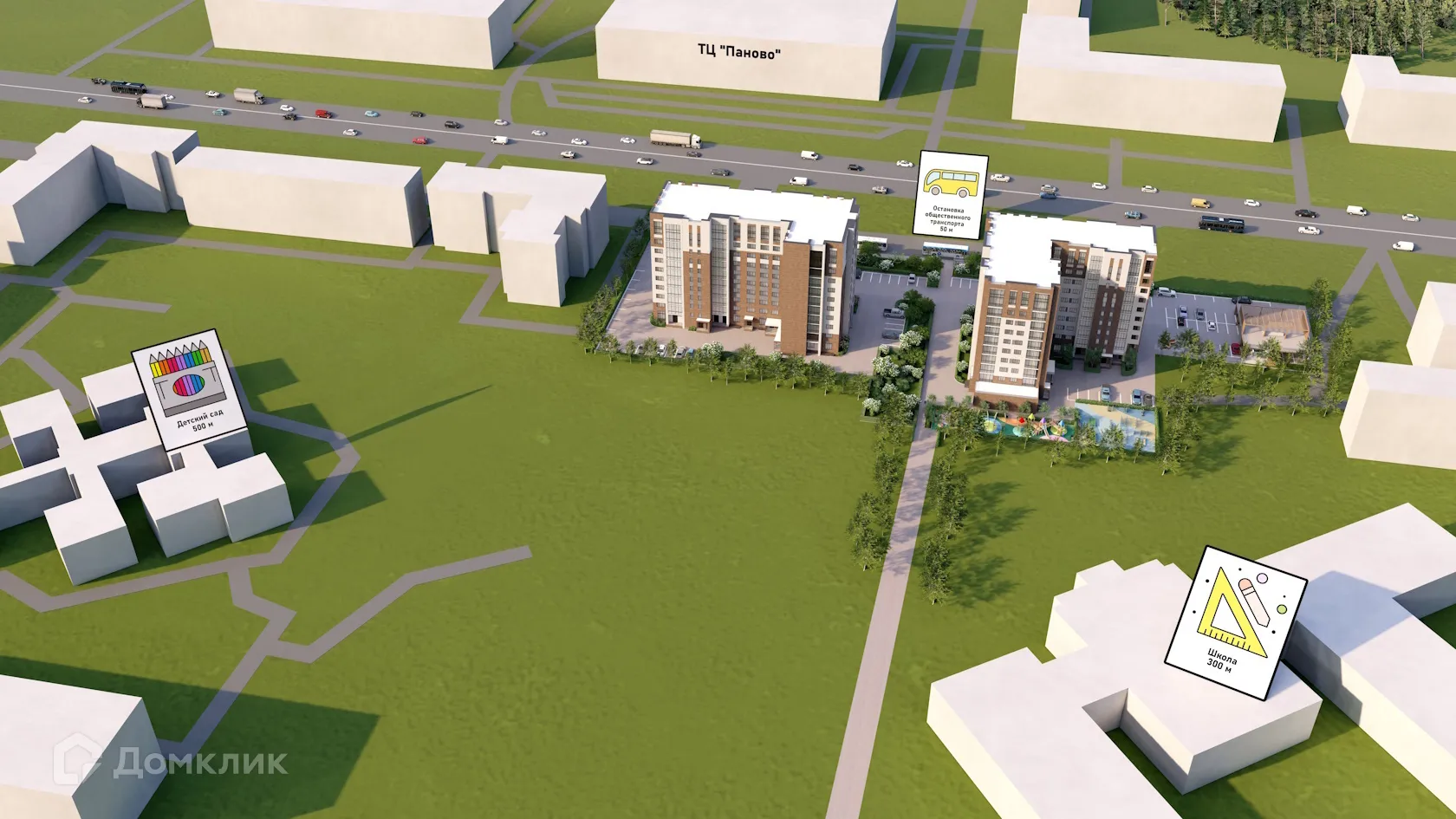 Планировка 2-комнатной квартиры 57.1 м² в ЖК НЕВСКИЙ, г. Кострома — фото 7