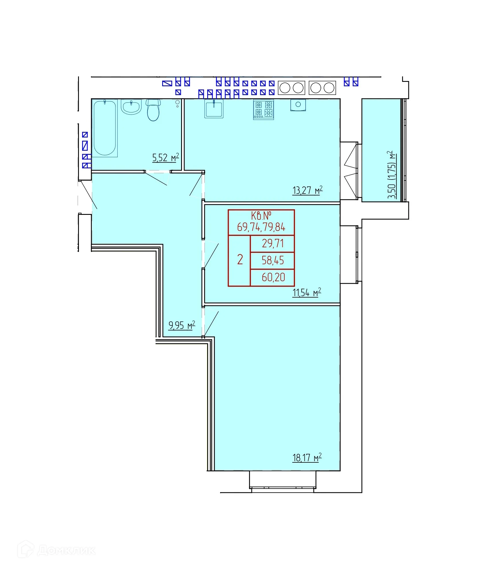 Фото квартиры в ЖК НЕВСКИЙ