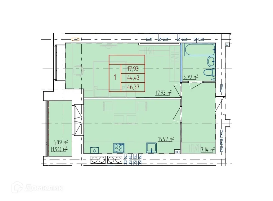 Фото квартиры в ЖК НЕВСКИЙ