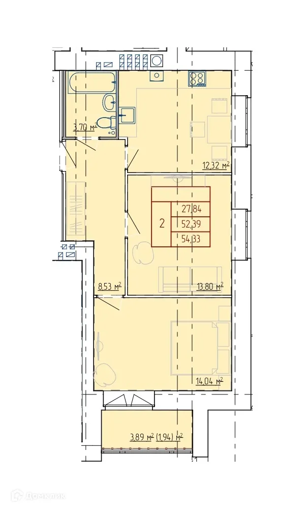 Фото квартиры в ЖК НЕВСКИЙ