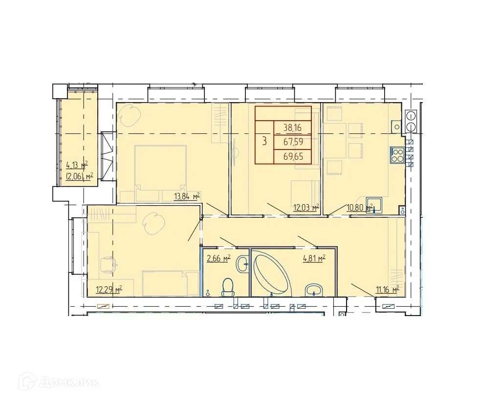 Фото квартиры в ЖК НЕВСКИЙ