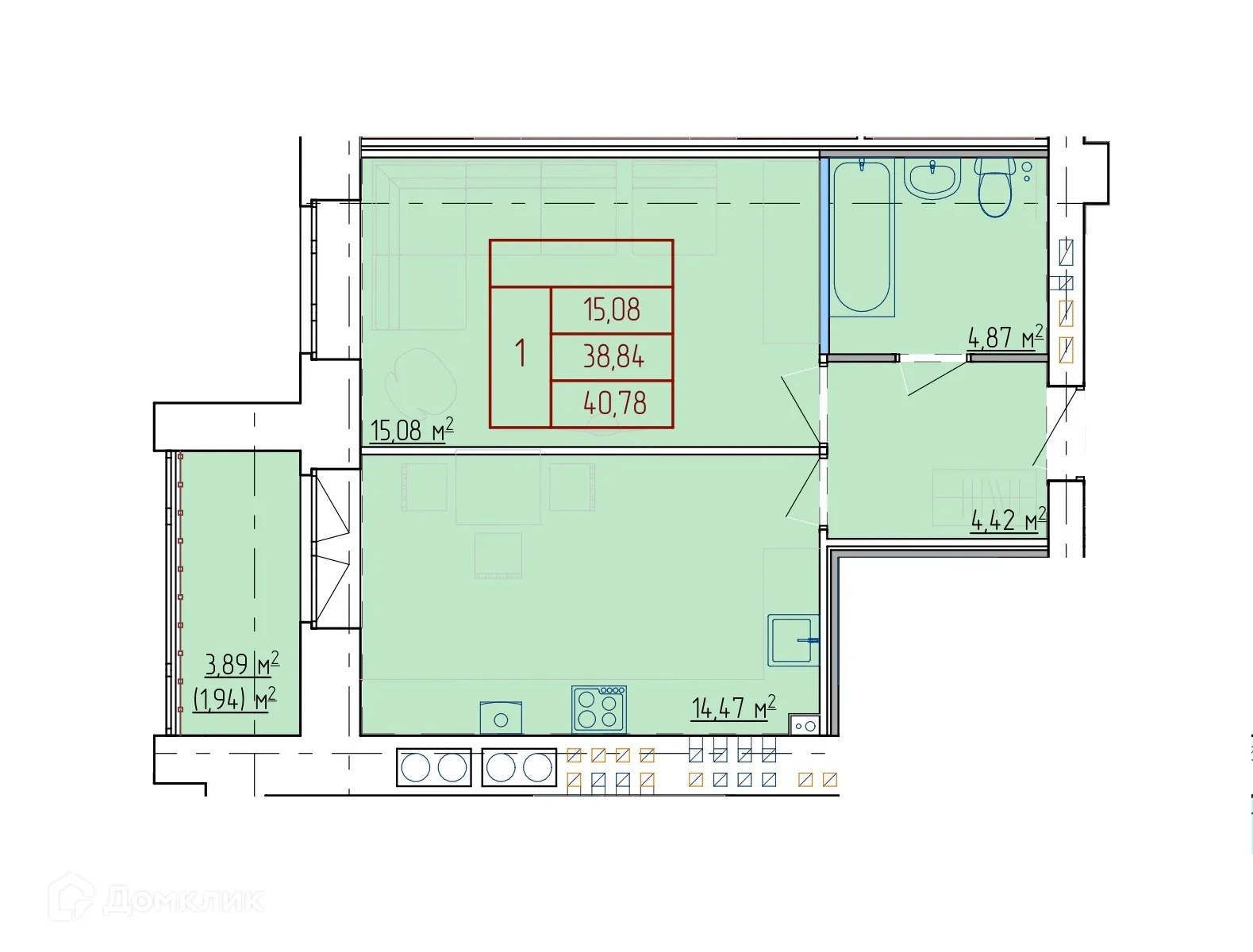 Фото квартиры в ЖК НЕВСКИЙ
