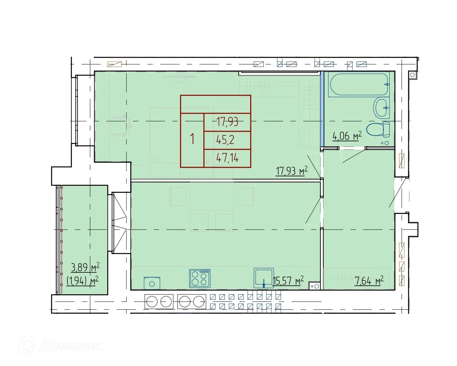 Фото квартиры в ЖК НЕВСКИЙ