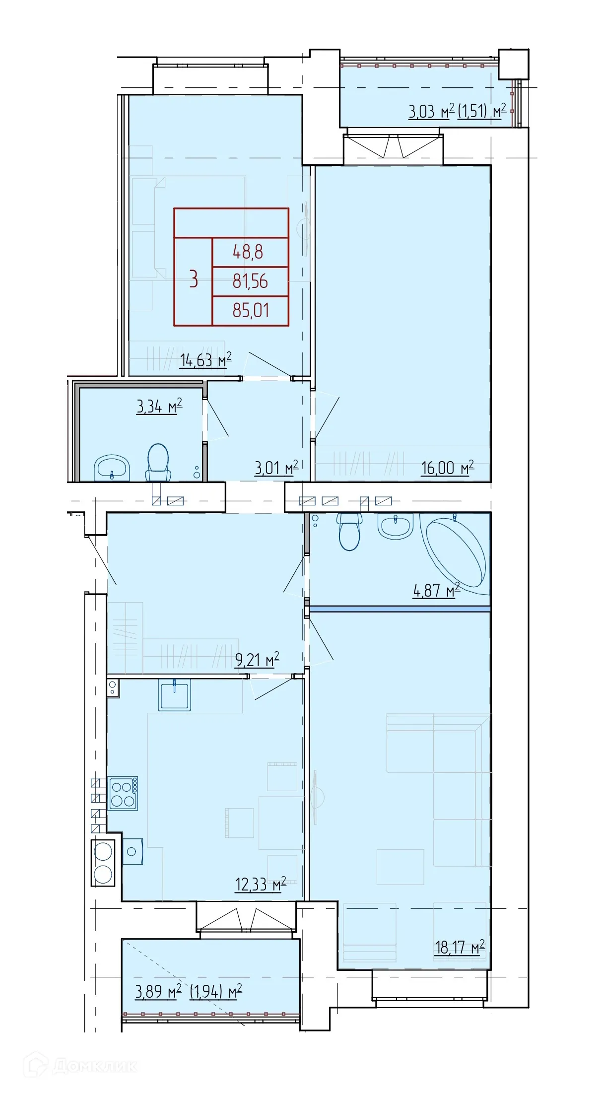 Фото квартиры в ЖК НЕВСКИЙ