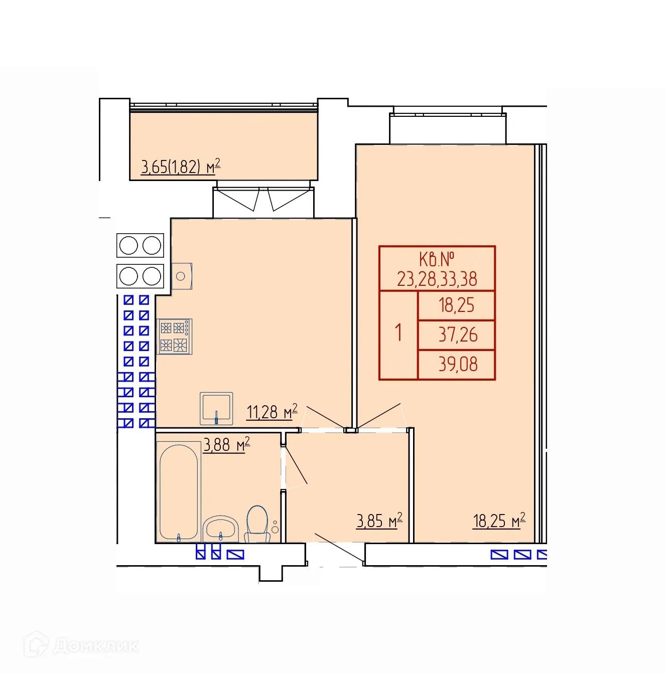 Фото квартиры в ЖК НЕВСКИЙ