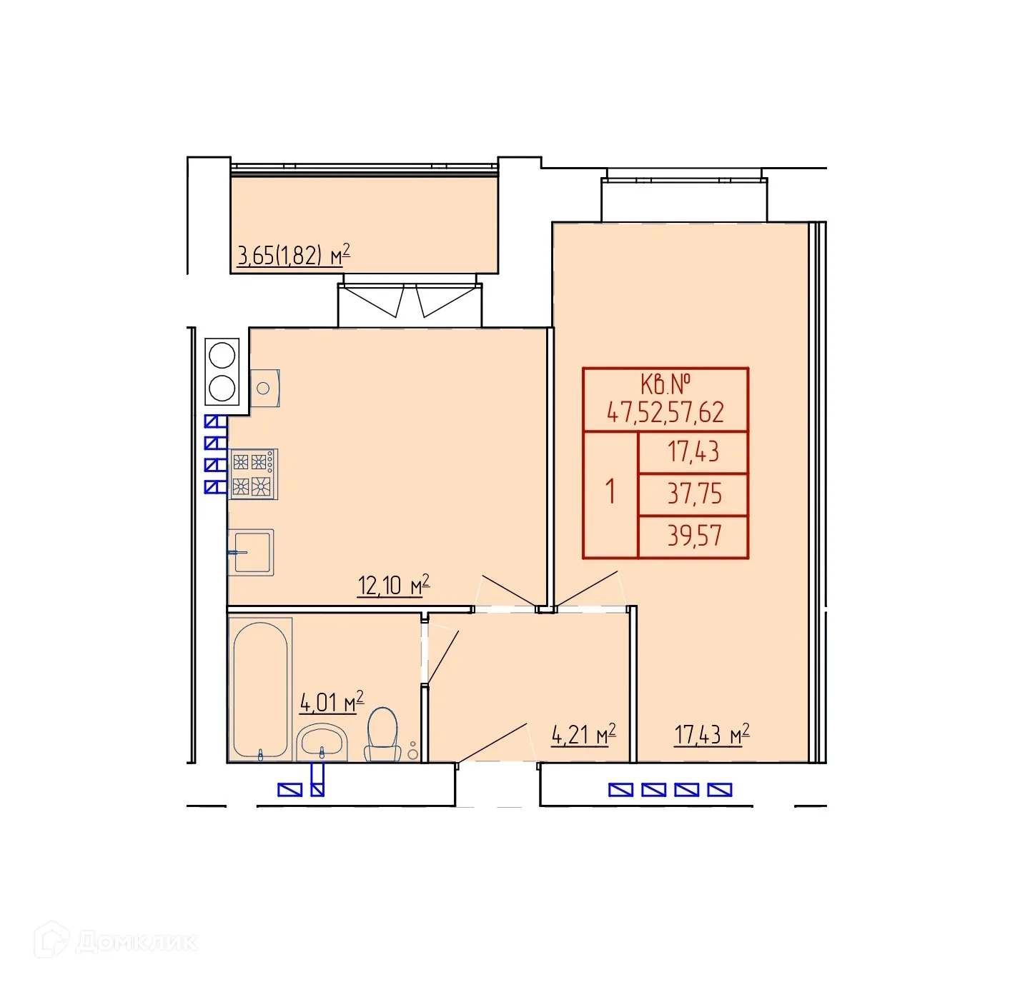 Фото квартиры в ЖК НЕВСКИЙ