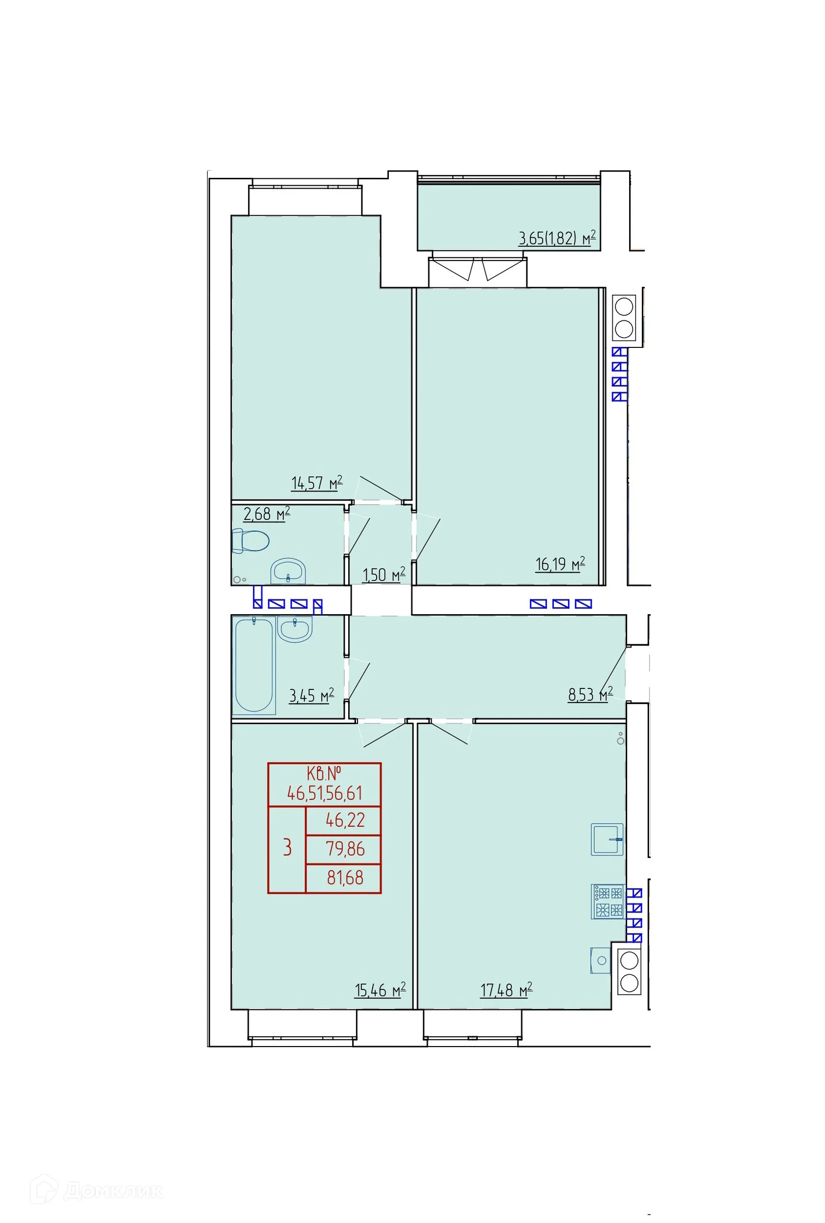 Фото квартиры в ЖК НЕВСКИЙ