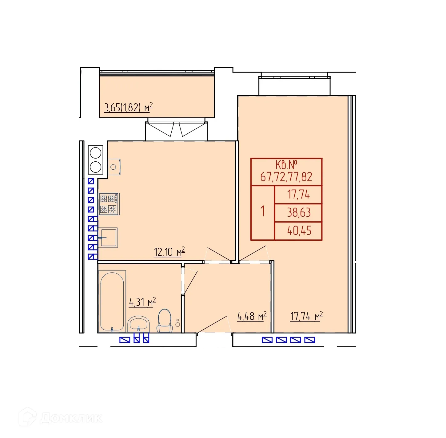 Фото квартиры в ЖК НЕВСКИЙ