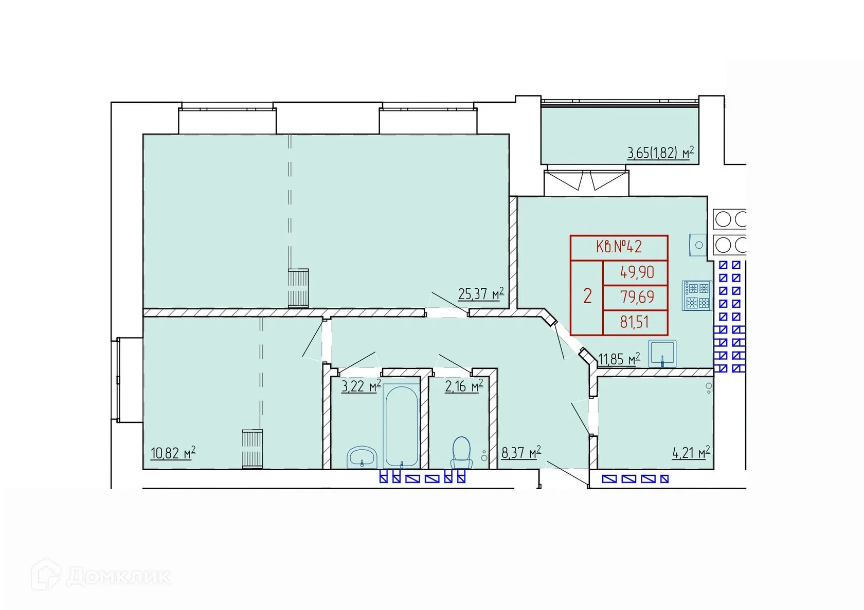 Фото квартиры в ЖК НЕВСКИЙ