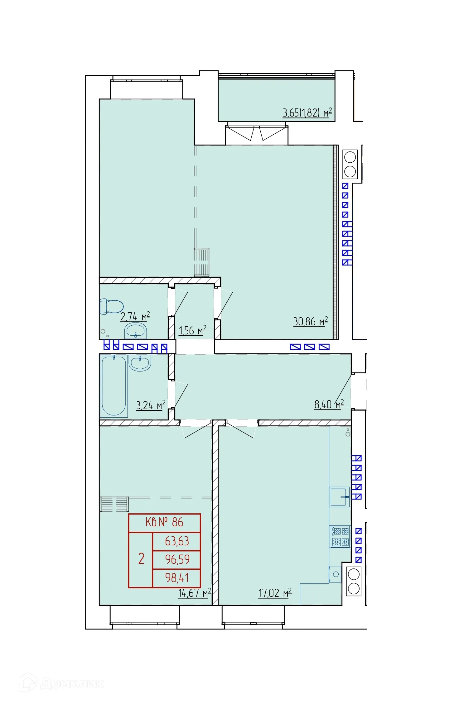 Фото квартиры в ЖК НЕВСКИЙ